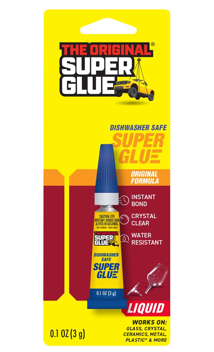 Super Glue - Dishwasher & Glass Safe - 3g Tube